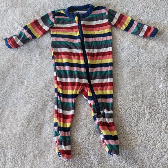Kickee Pants newborn sleeper, rainbow stripes - Picture 1 of 2